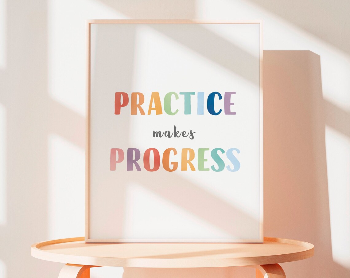 Music Class Poster, Rainbow Montessori Nursery Art Print