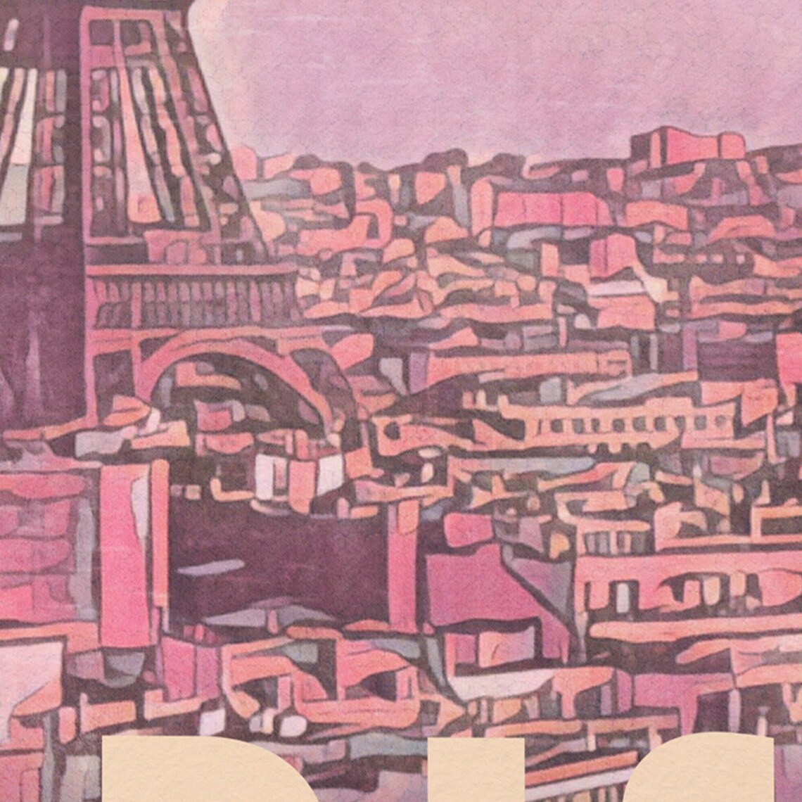 Paris La Vie en Rose Vintage Poster Eiffel Tower Pink Travel Art - Image 4
