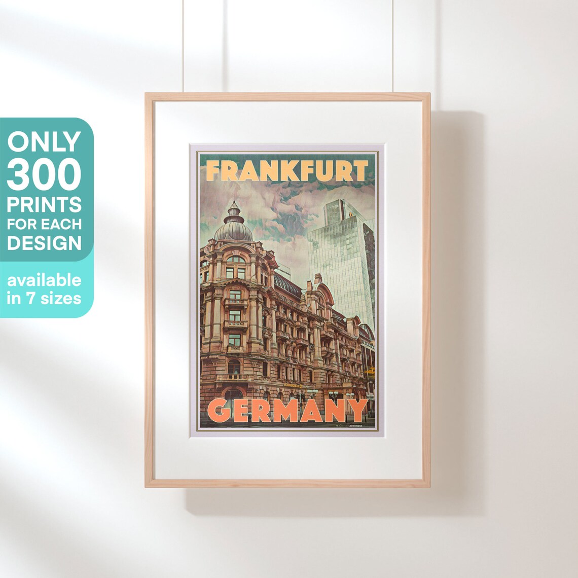 Frankfurt Old and New Architecture Skyline Travel Poster Germany - Image 3