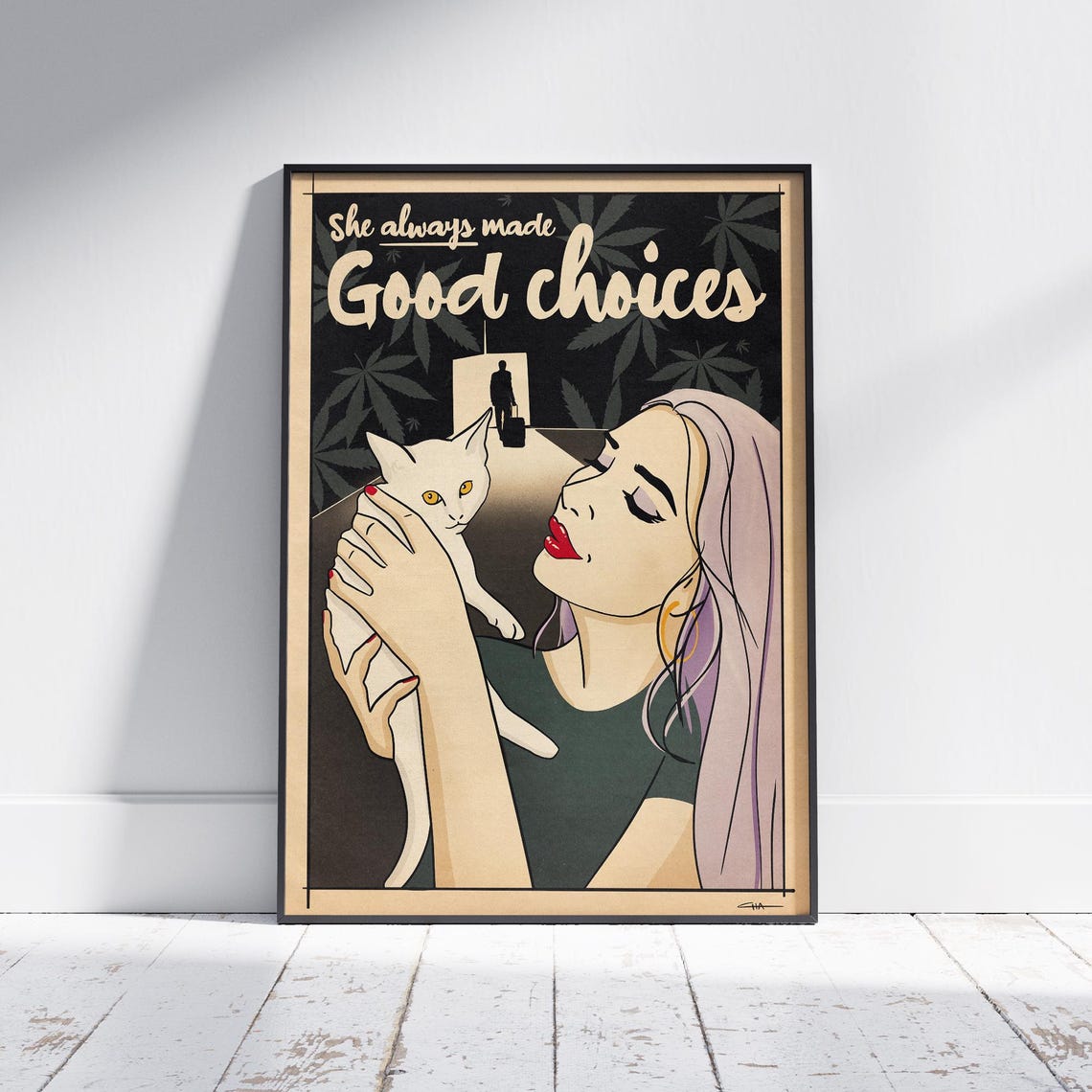 Good Choices Poster Limited Edition Girl Comic Design By Cha Pop Comics Series