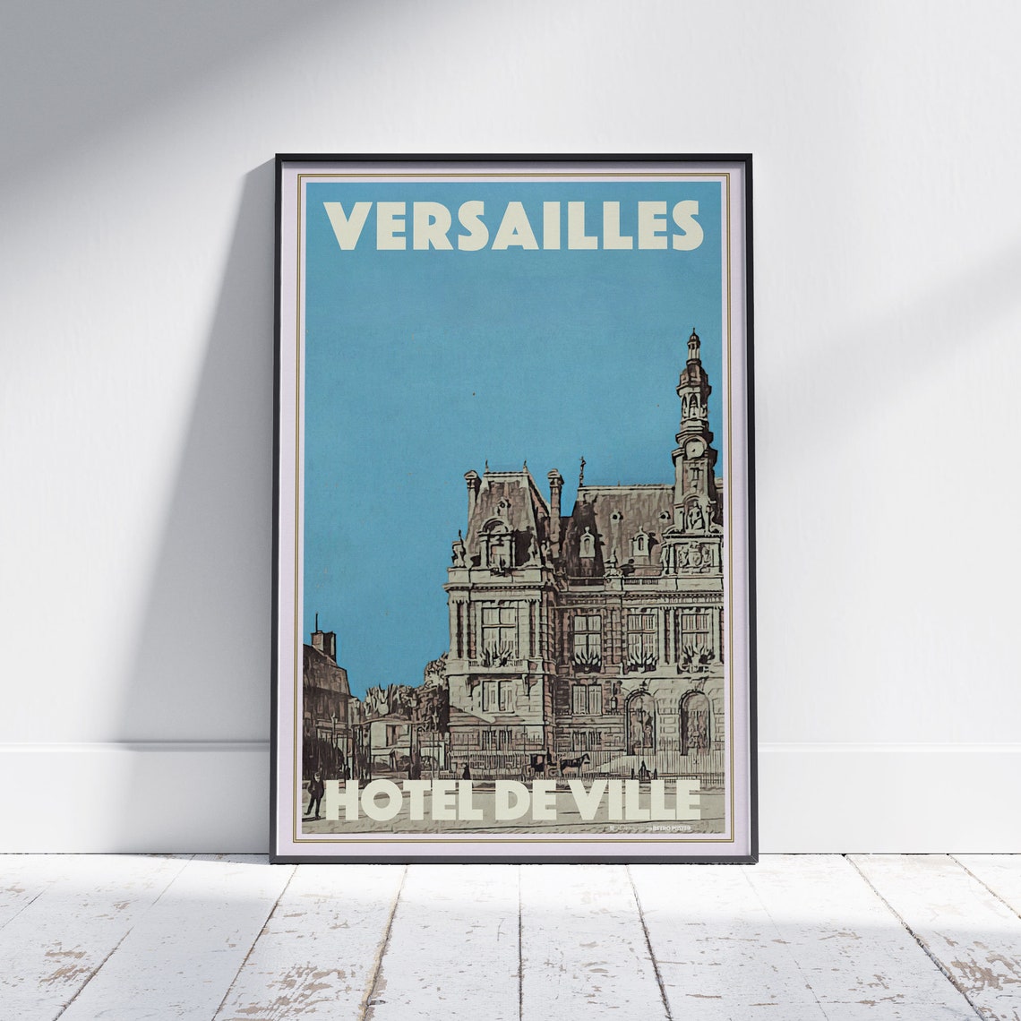 Versailles Poster City Hall By Alecse Limited Edition Versailles Print French Travel Poster French Gallery Wall Print Of Versailles