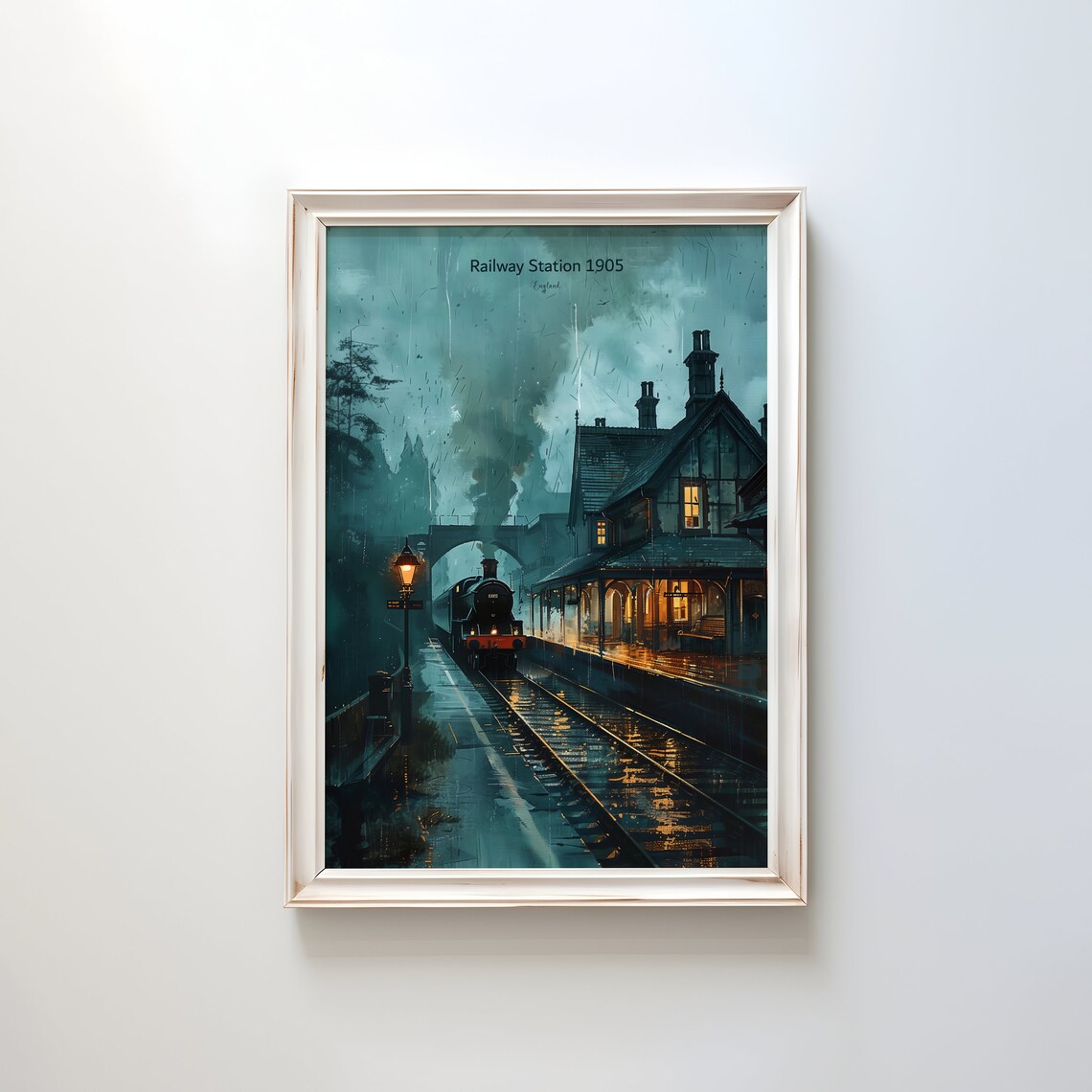 Historic Train Station - England Travel Poster - Image 3