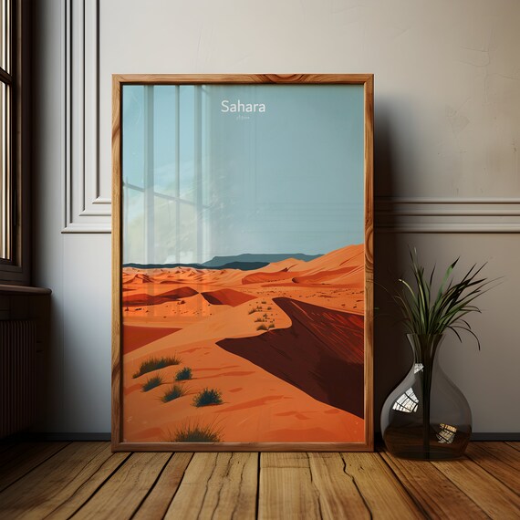 Sahara Desert Africa, Housewarming Gift Poster