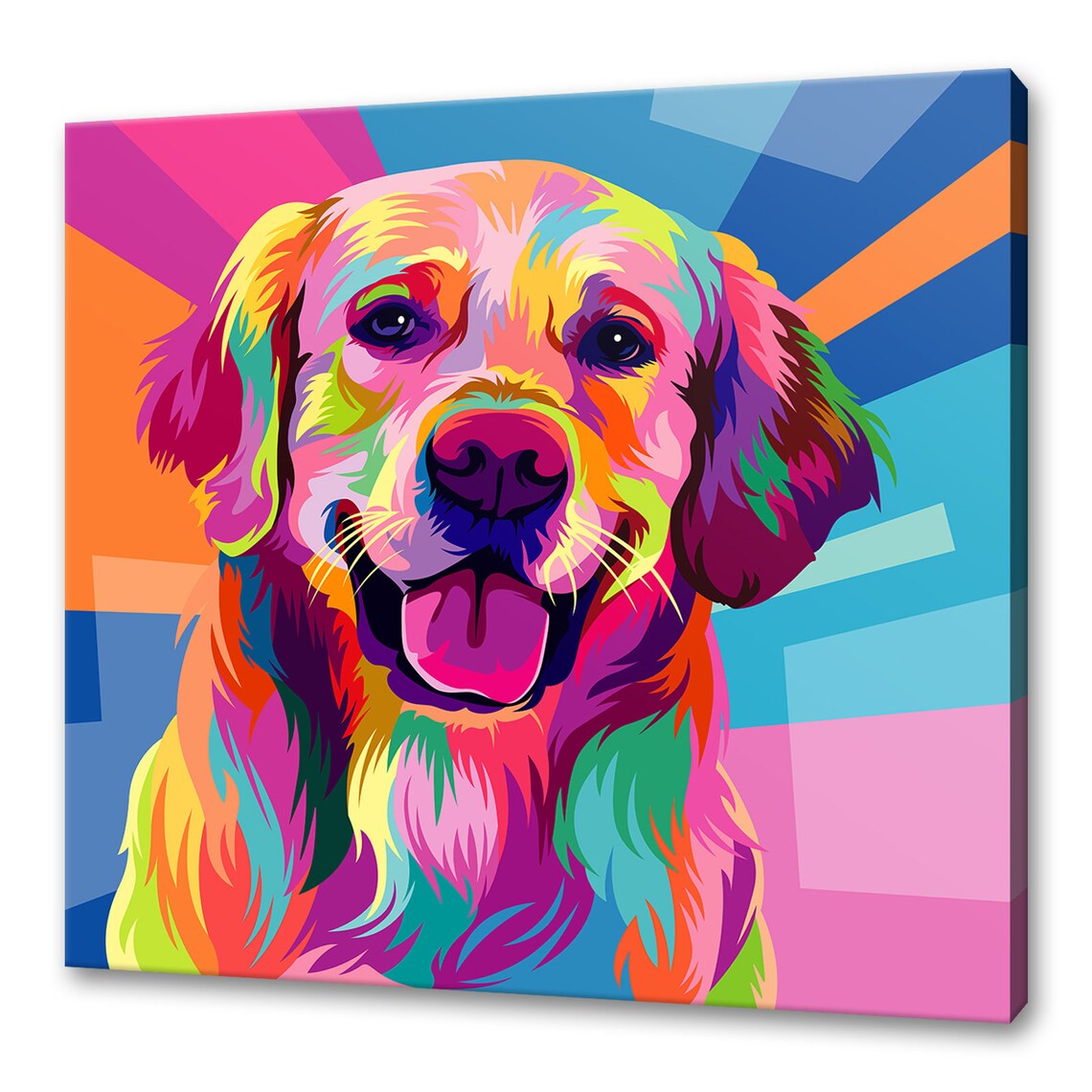 Golden Retriever Custom Dog Wall Art Print, Home Decor