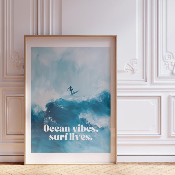 Surf Poster Retro Beach Print As Above Couch Art Surf Poster Or Coastal Prints For Aesthetic Room Decor Boho Decor Beach Poster