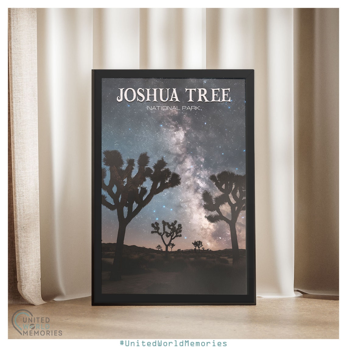 Joshua Tree National Park Milky Way Starry Night Desert Poster - Image 4