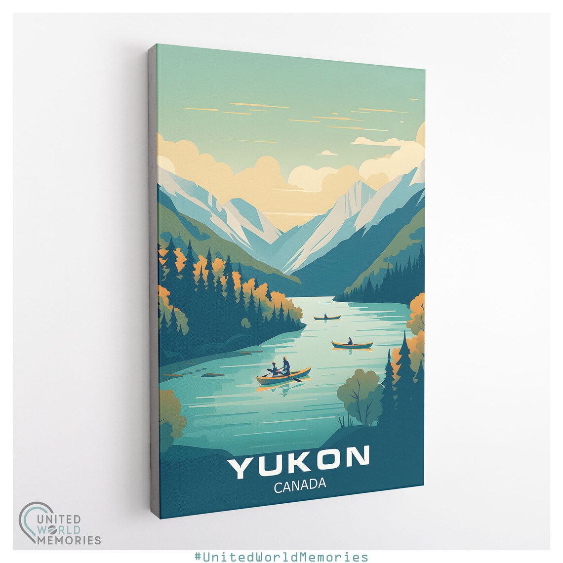 Yukon River Adventure, Vintage Retro Travel Poster - Image 3
