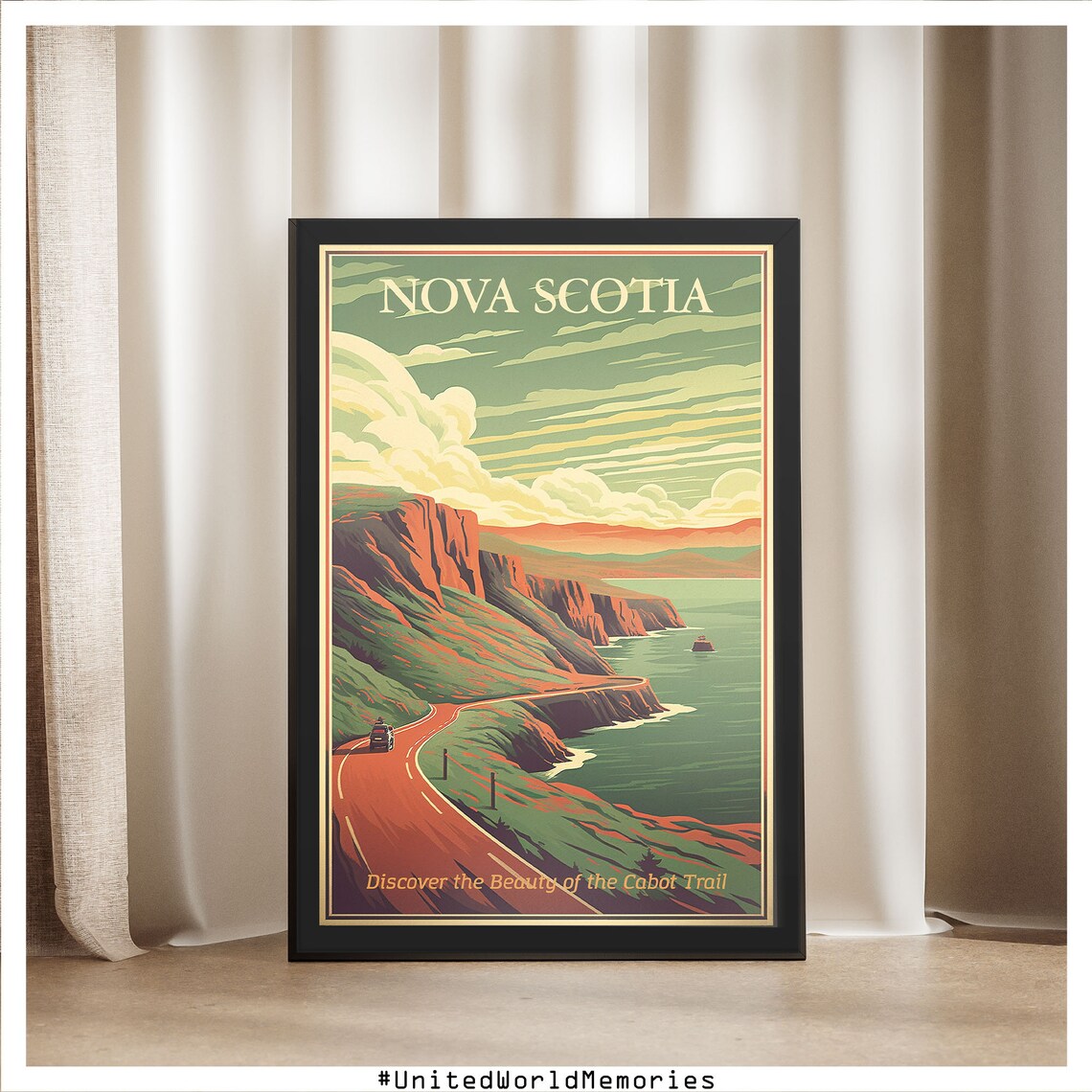 Nova Scotia Travel Poster, Cabot Trail Vintage Art Print - Image 5