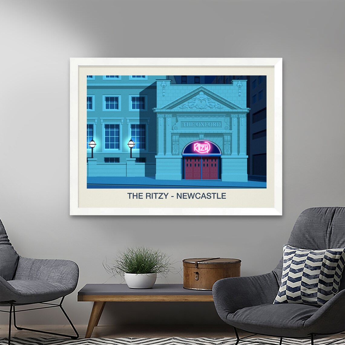 The Ritzy Newcastle Poster Print - Image 2