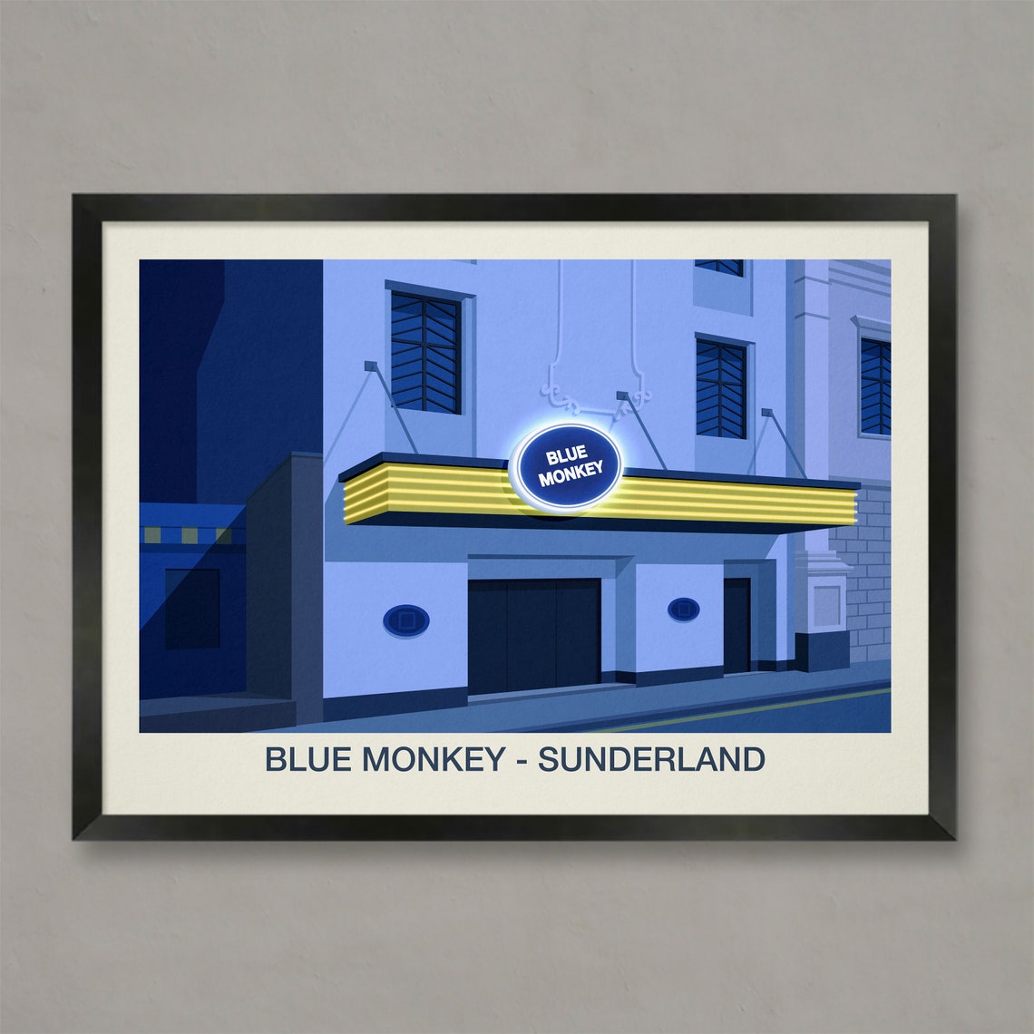 The Blue Monkey Nightclub Poster Nightclub Prints