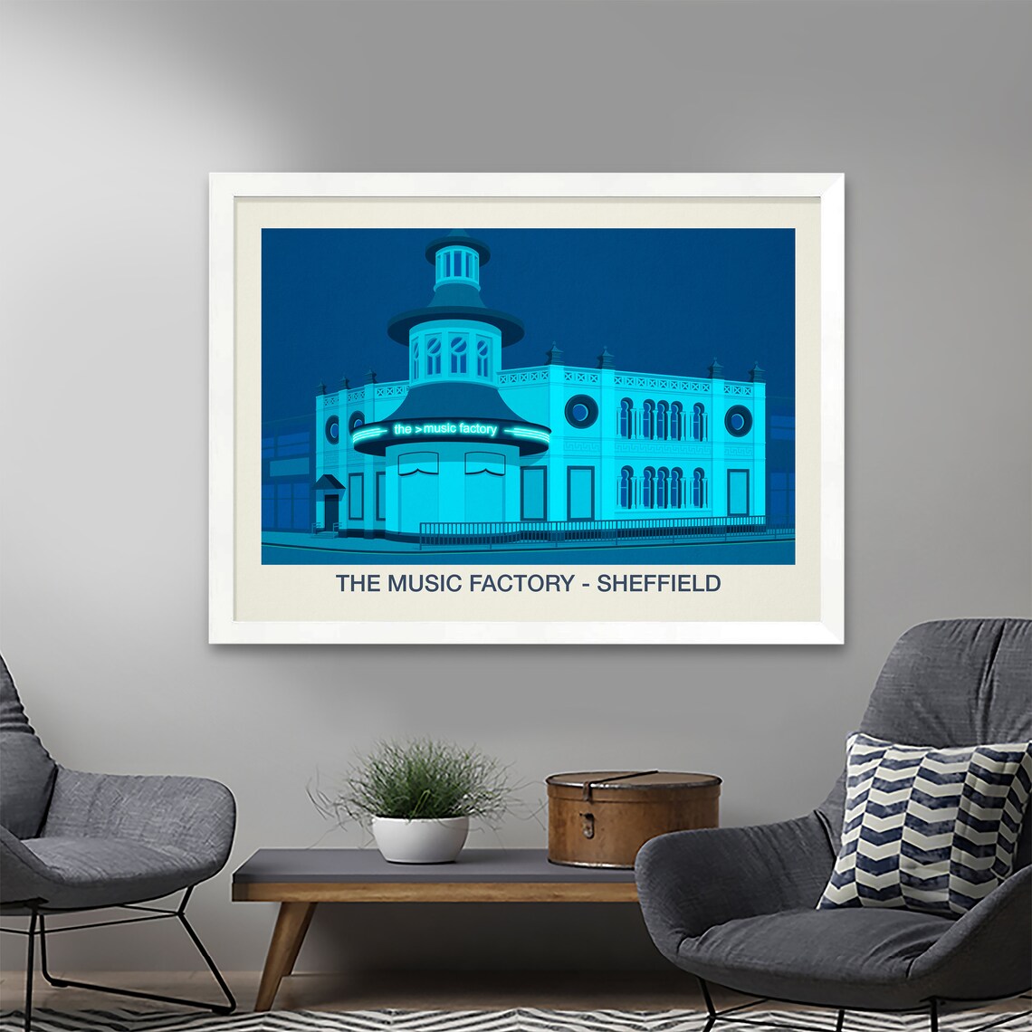 The Music Factory Sheffield Travel Poster - Image 2