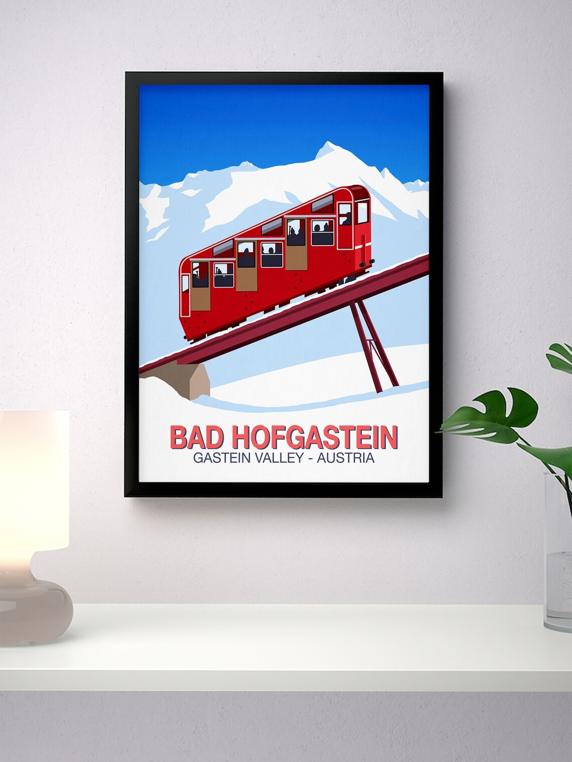 Bad Hofgastein Ski Resort Travel Poster - Image 2