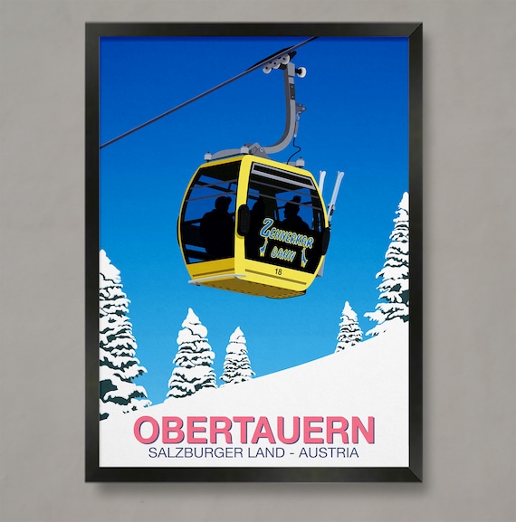 Obertauern Ski Resort Travel Poster