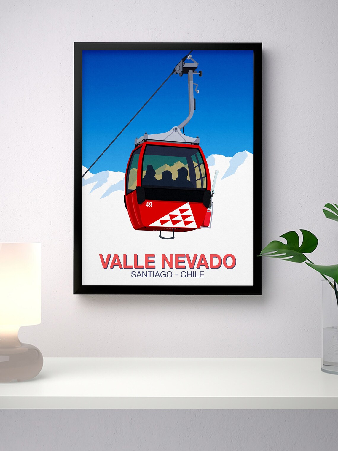 Valle Nevado Ski Resort Travel Poster - Image 2