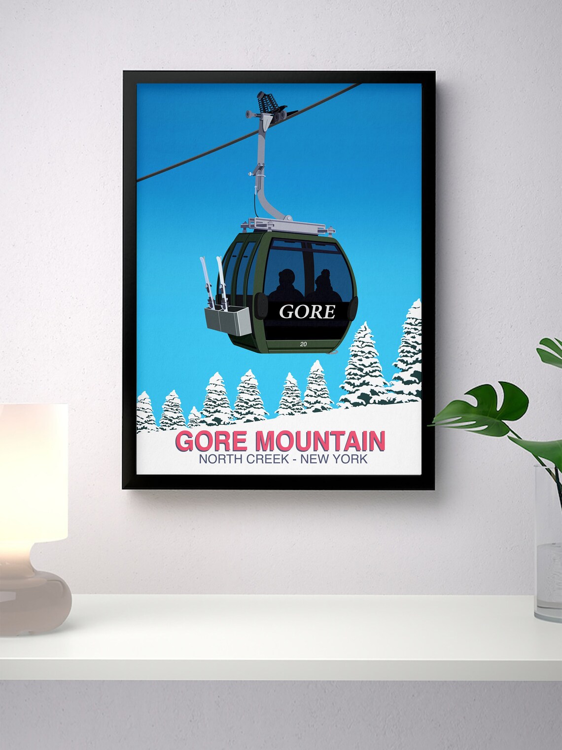 Gore Mountain New Gondola Ski Resort Poster - Image 4