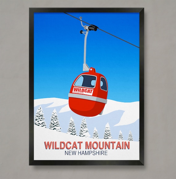 Wildcat Mountain Ski Resort Travel Poster