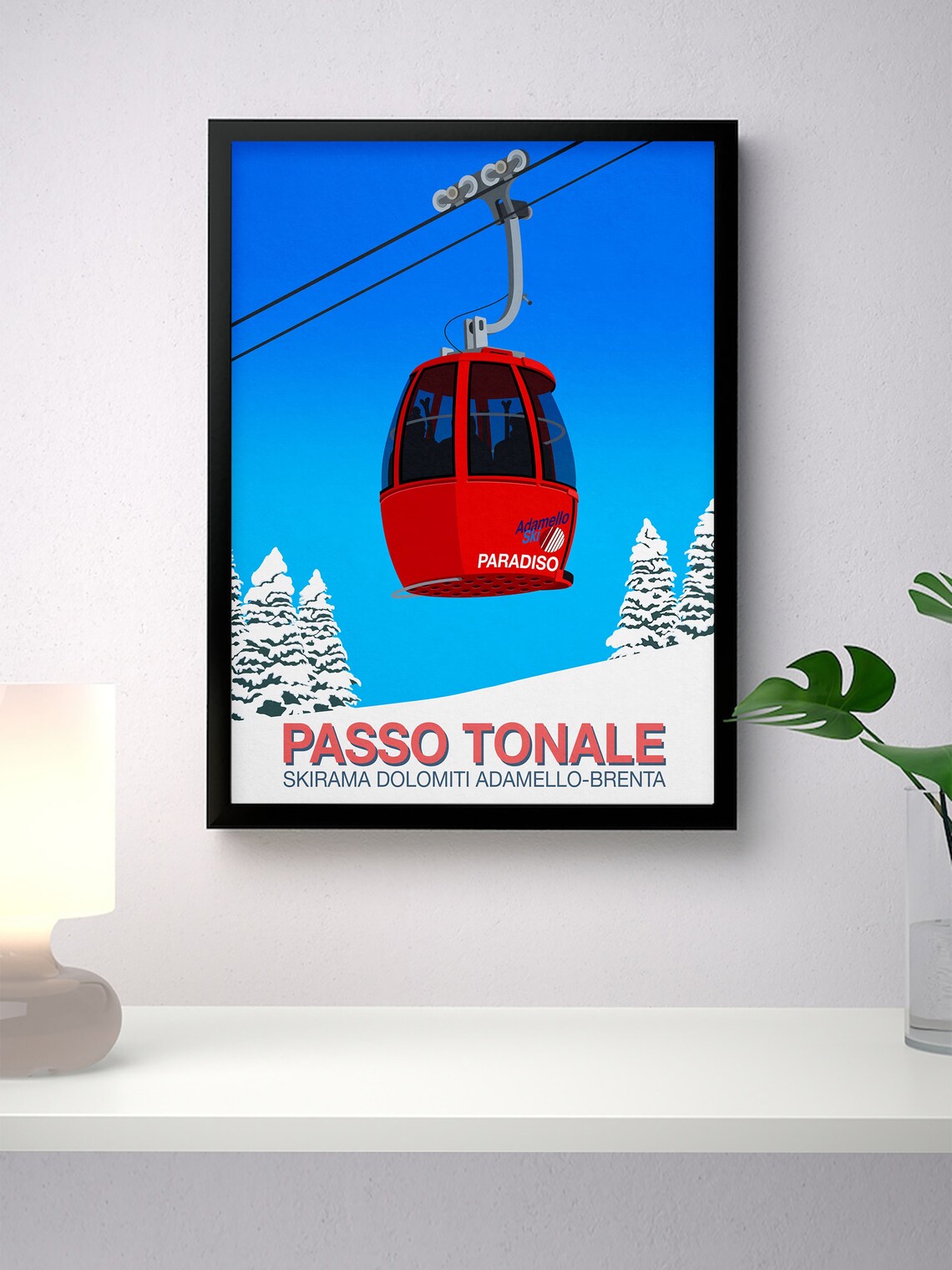 Passo Tonale Ski Resort Travel Poster - Image 2
