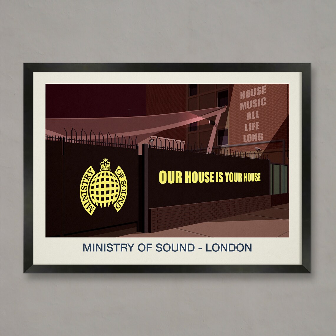 Ministry Of Sound London Travel Poster