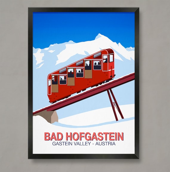 Bad Hofgastein Ski Resort Travel Poster