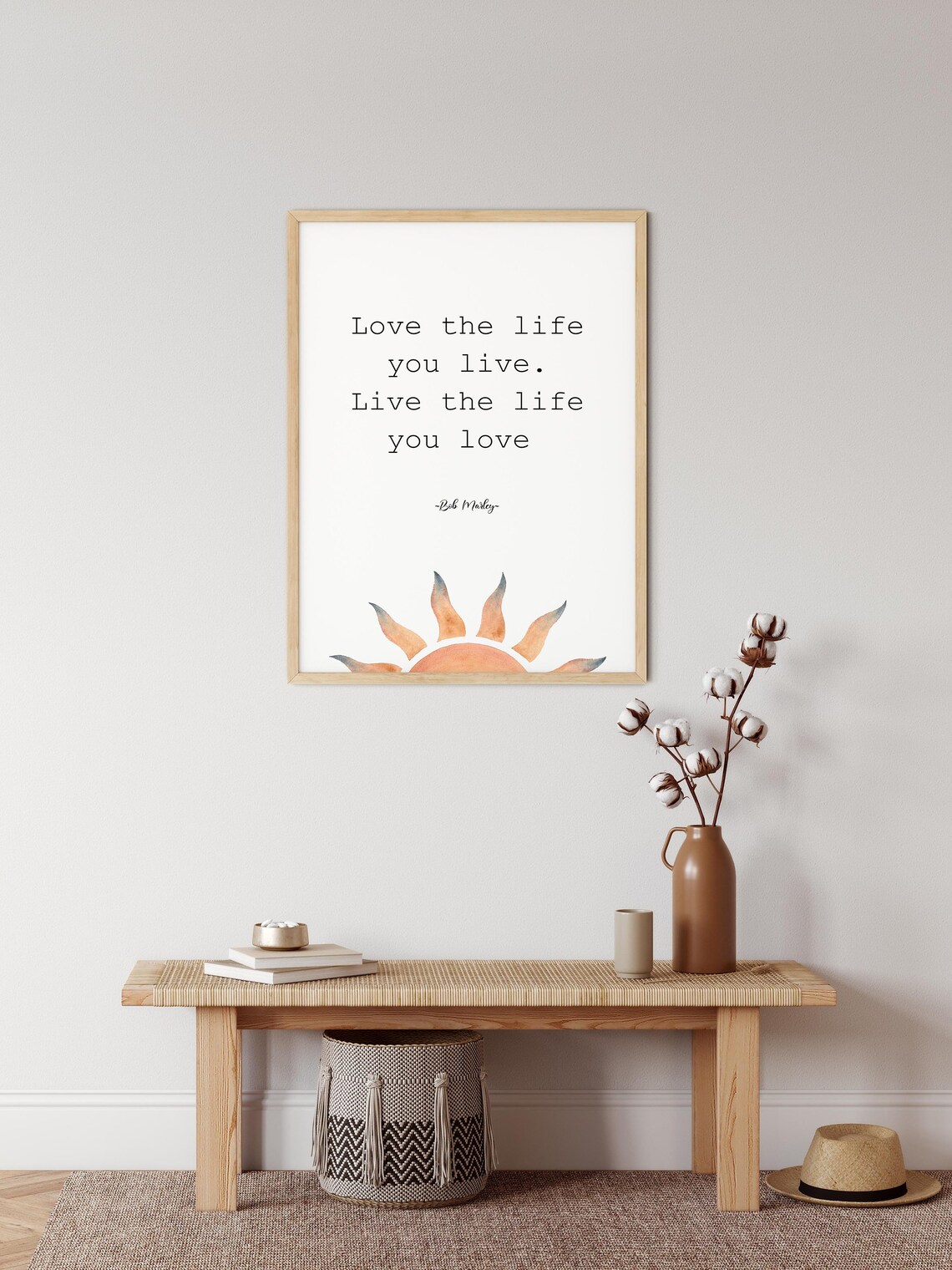 Bob Marley Quote Poster, Inspirational Words Art - Image 2