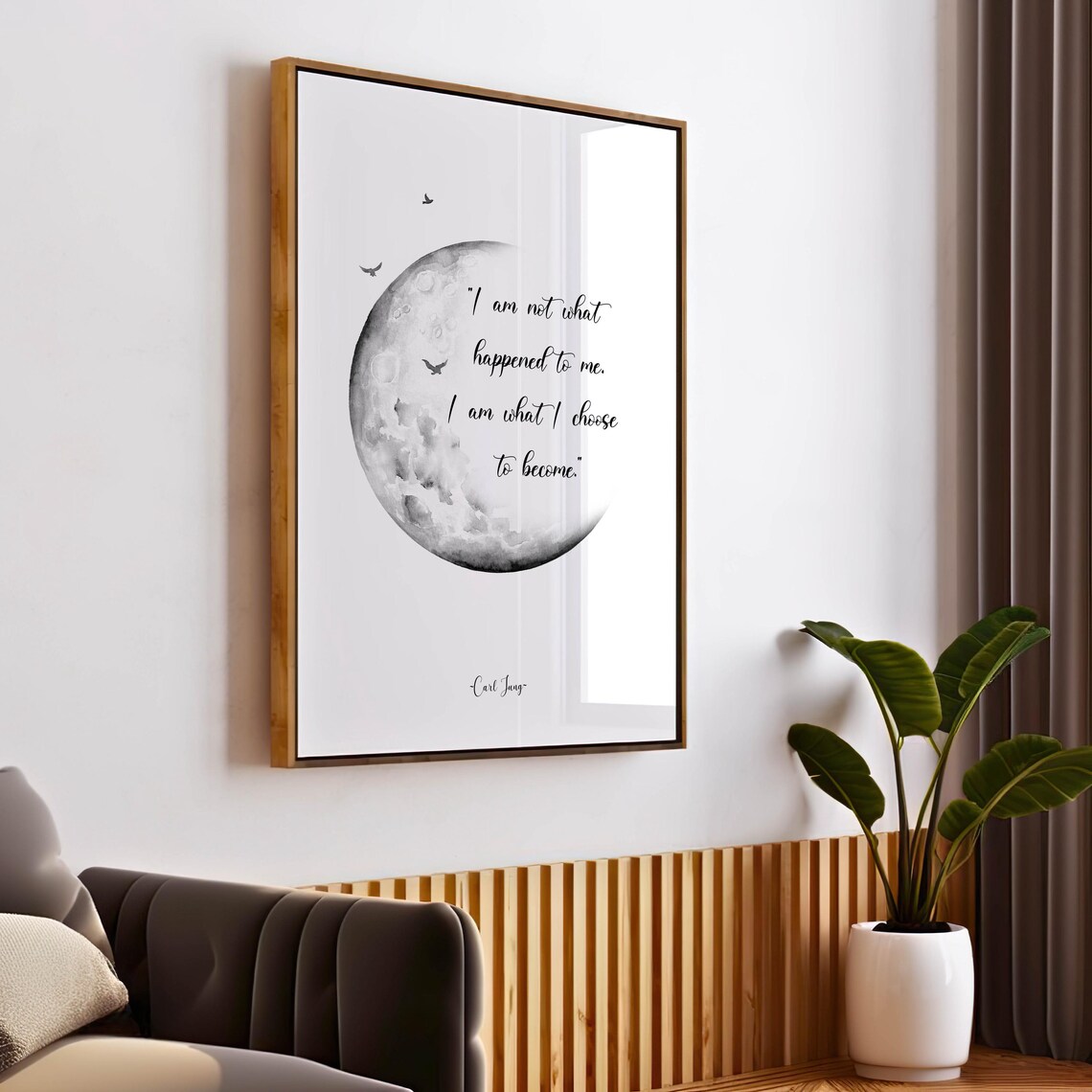 Carl Jung Quote, Mental Health Motivational Art Print - Image 3