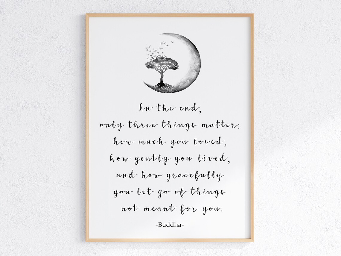 Buddha Quote Print, Spiritual Zen Wall Art - Image 3