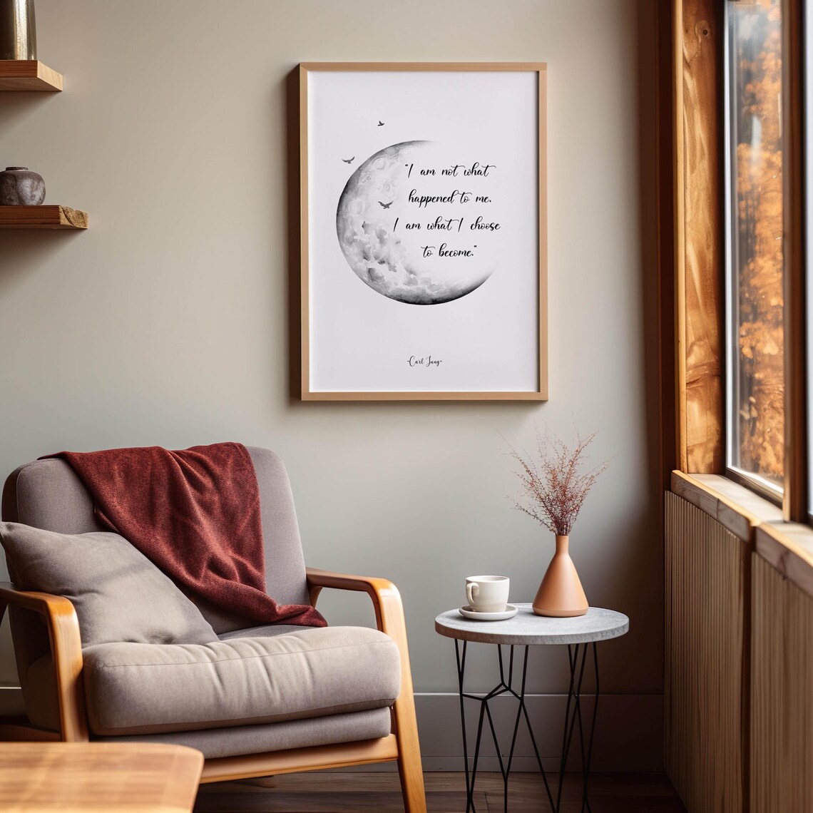 Carl Jung Quote, Mental Health Motivational Art Print - Image 2