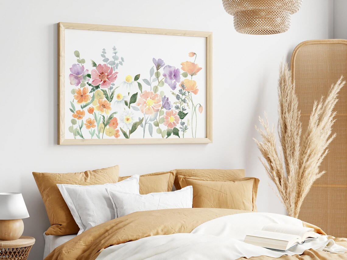 Floral Watercolor Wildflower Art Print, Botanical - Image 2