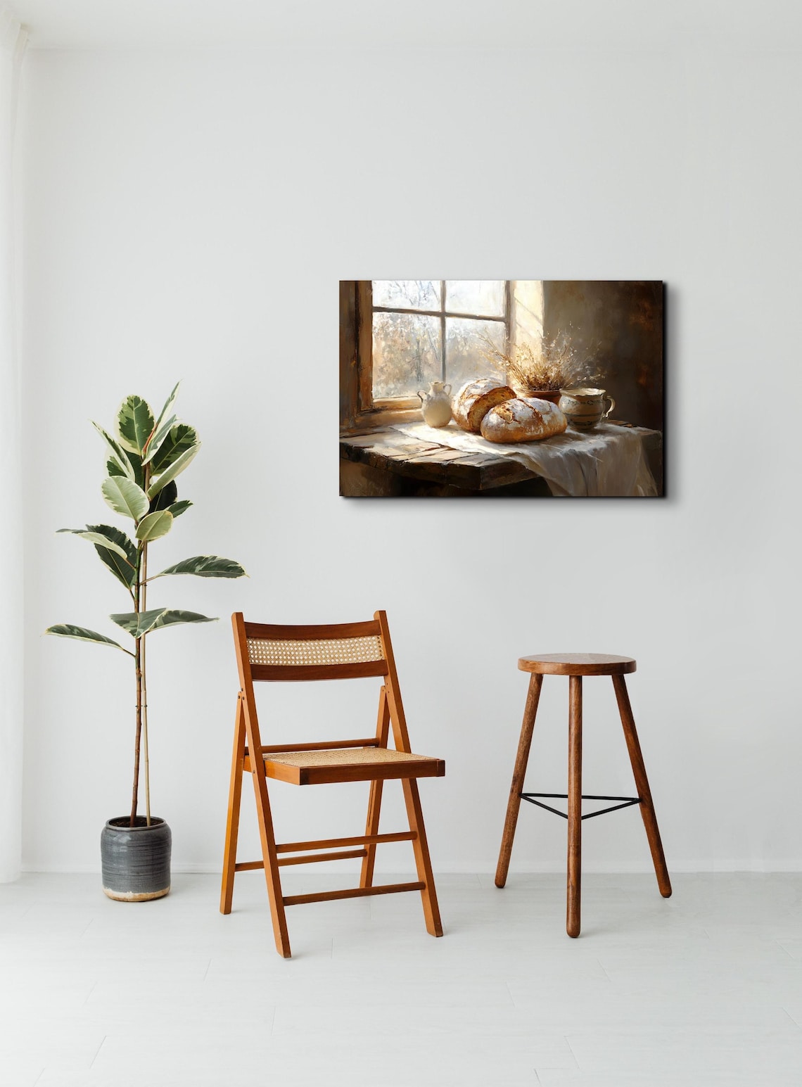 Farmhouse Baked Bread Kitchen Art Print, Rustic - Image 3
