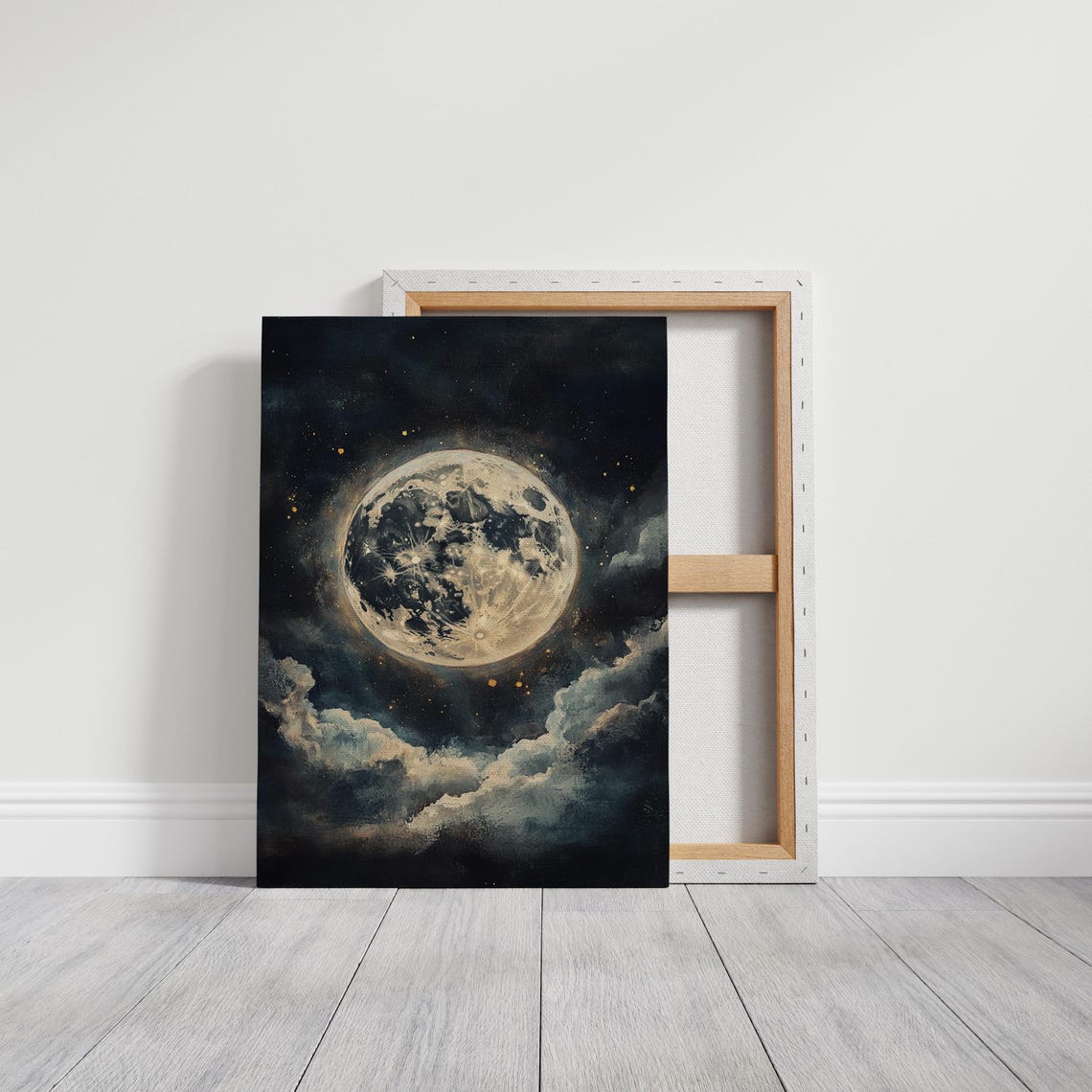Full Moon Art Print, Dreamy Night Sky - Image 3