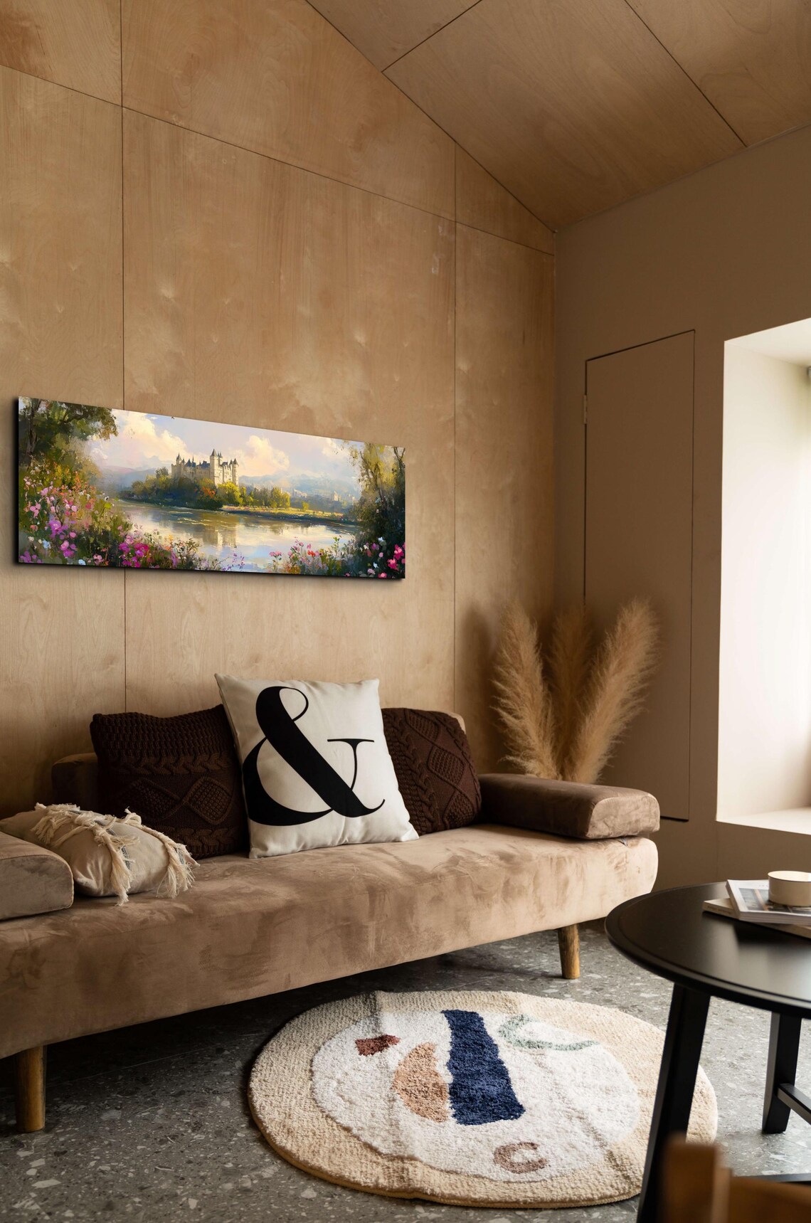 Rustic English Countryside Castle Landscape Art - Image 7