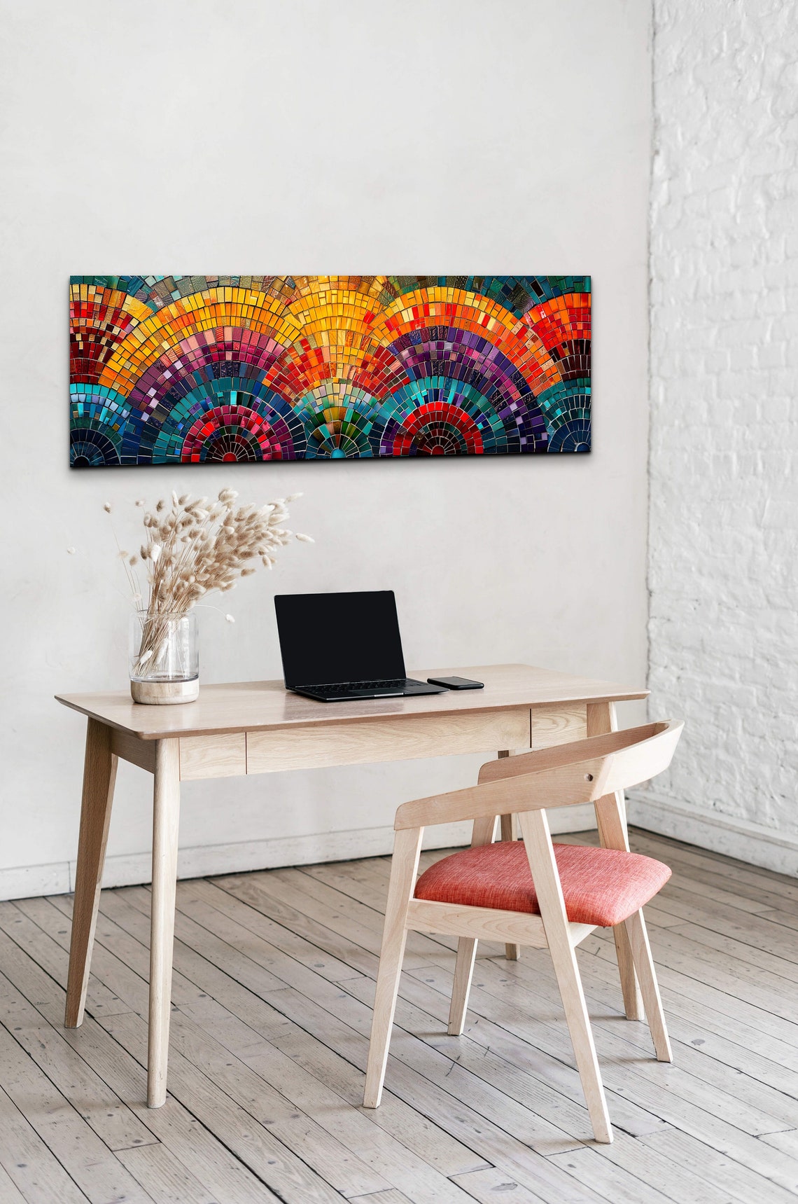 Mosaic Stained Glass Styled Art Print - Image 6
