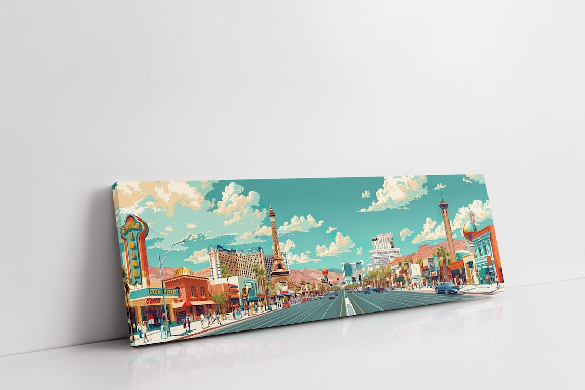 Las Vegas Strip Mid Century Modern Panoramic - Image 7