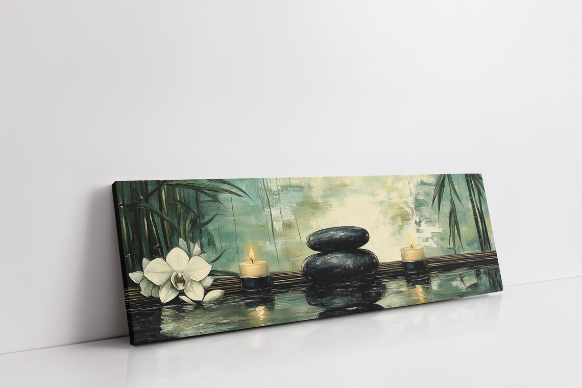 Zen Spa Stones And Bamboo, Tranquil Spa Ambiance - Image 7