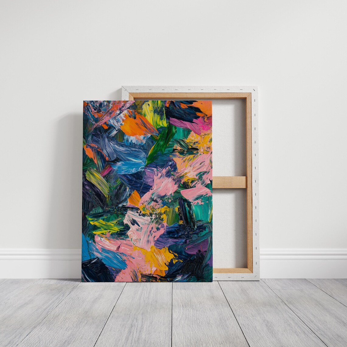 Vivid Abstract Expressionism, Modern Wall Art Print - Image 3
