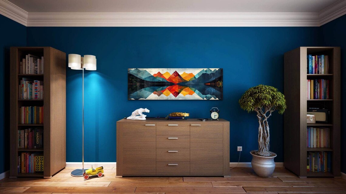 Mid Century Modern Mountain Art Print - Image 6