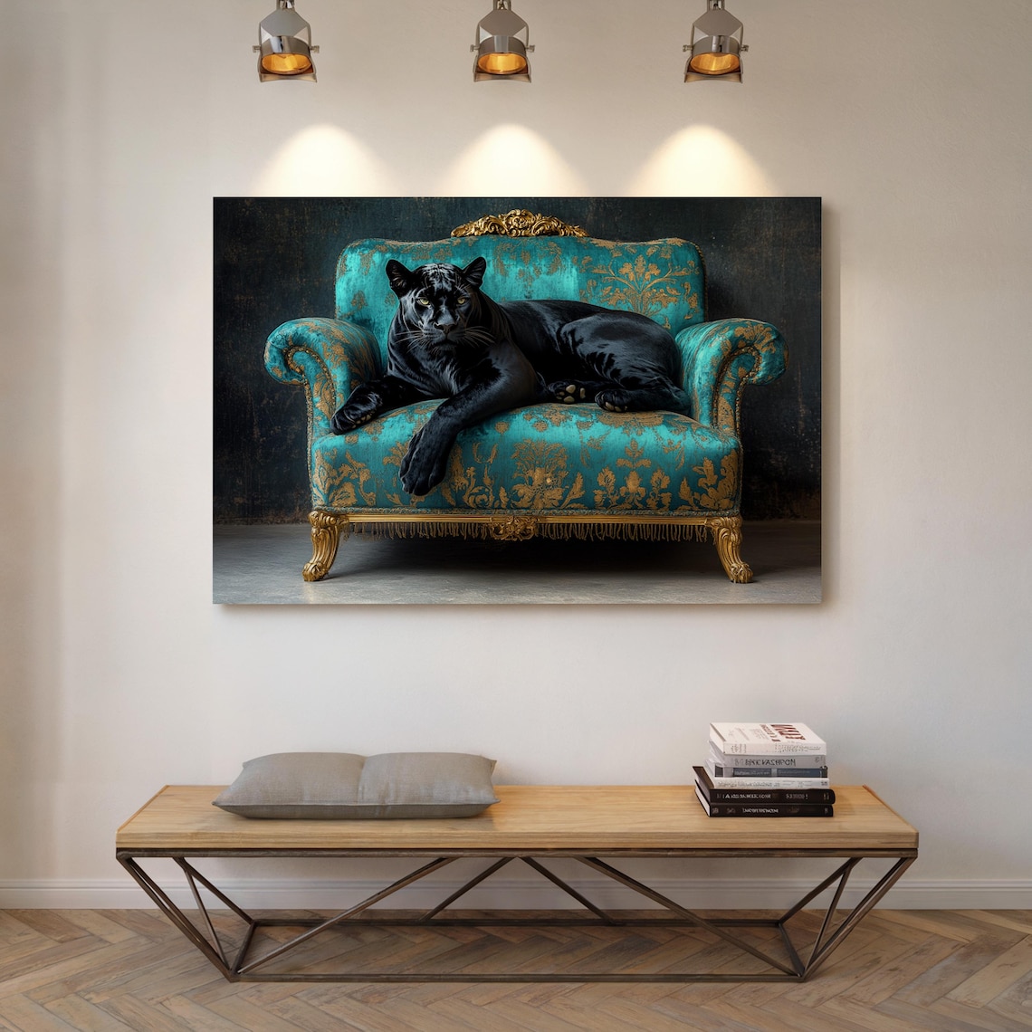 Black Panther Portrait, Bold Modern Animal Art Print - Image 5
