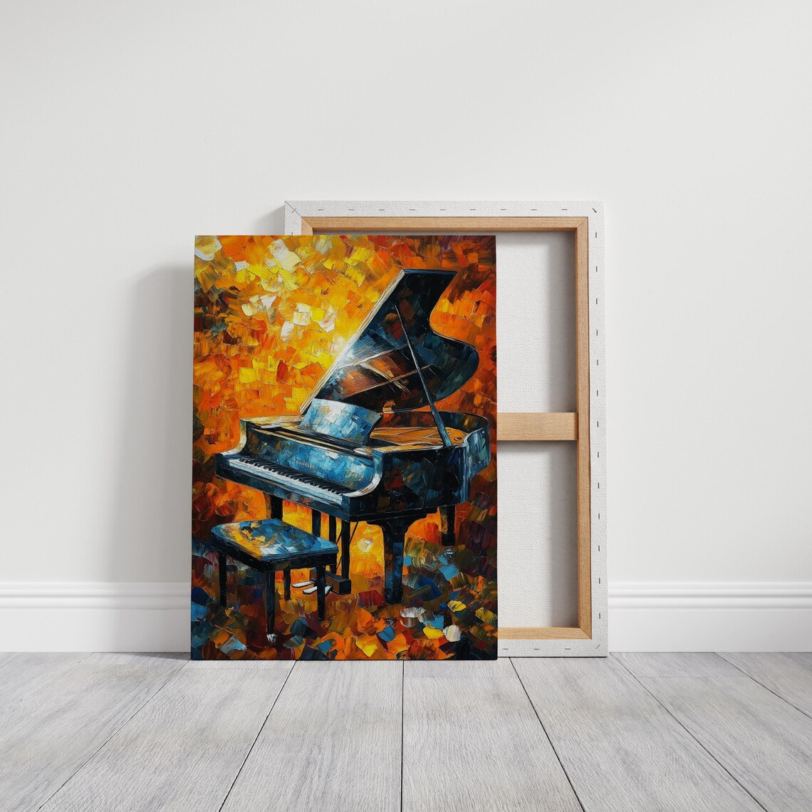 Bold Grand Piano Abstract Music Wall Decor - Image 5