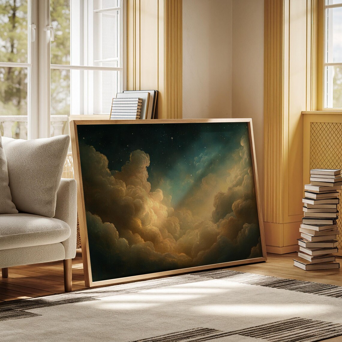 Celestial Clouds And Starlit Sky, Ethereal Decor - Image 6