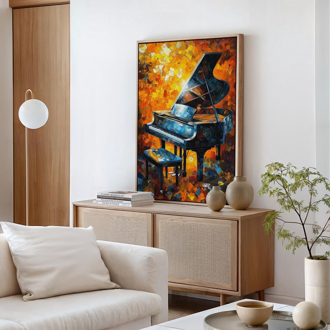 Bold Grand Piano Abstract Music Wall Decor - Image 4