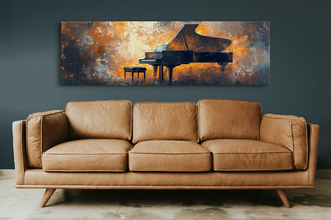 Grand Piano Art, Minimalist Contemporary Decor - Image 5