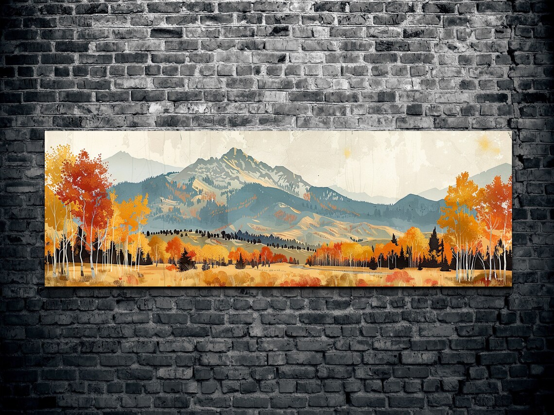 Sun Valley Idaho Mid-Century Modern Panoramic Art Print - Image 2