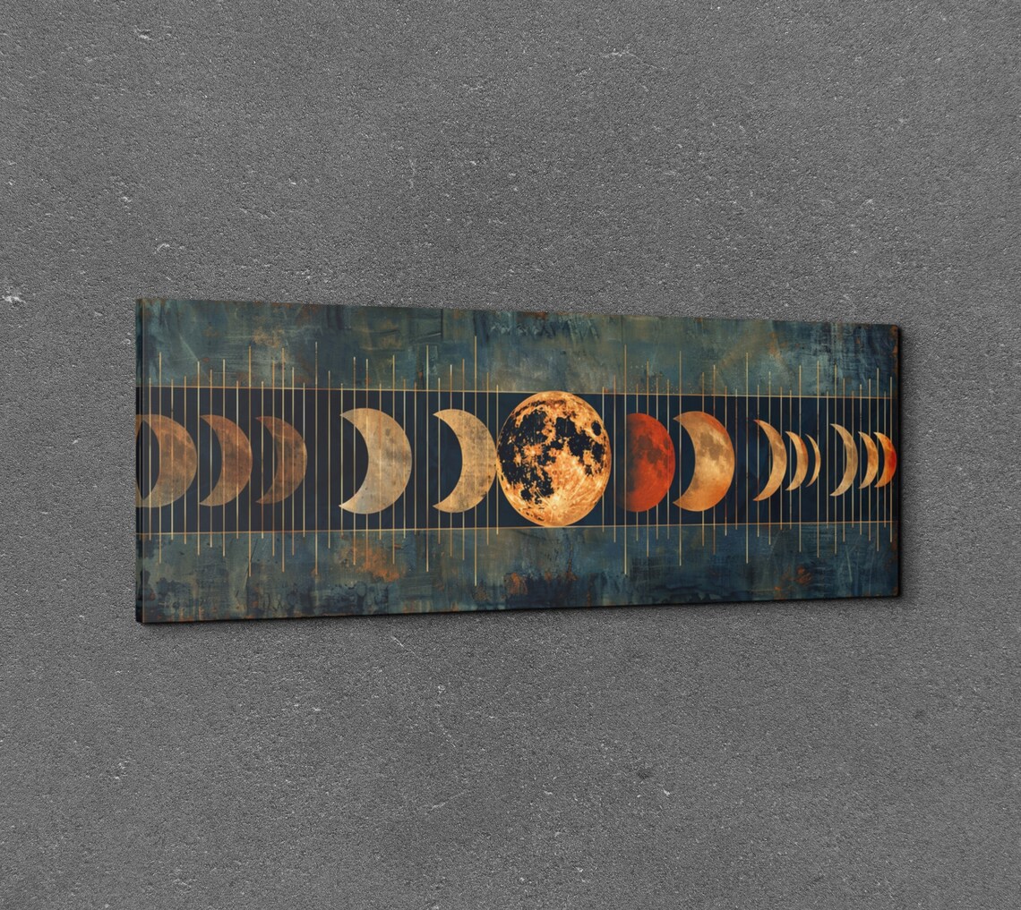 Moon Phase - Panoramic Celestial Art Print - Image 3