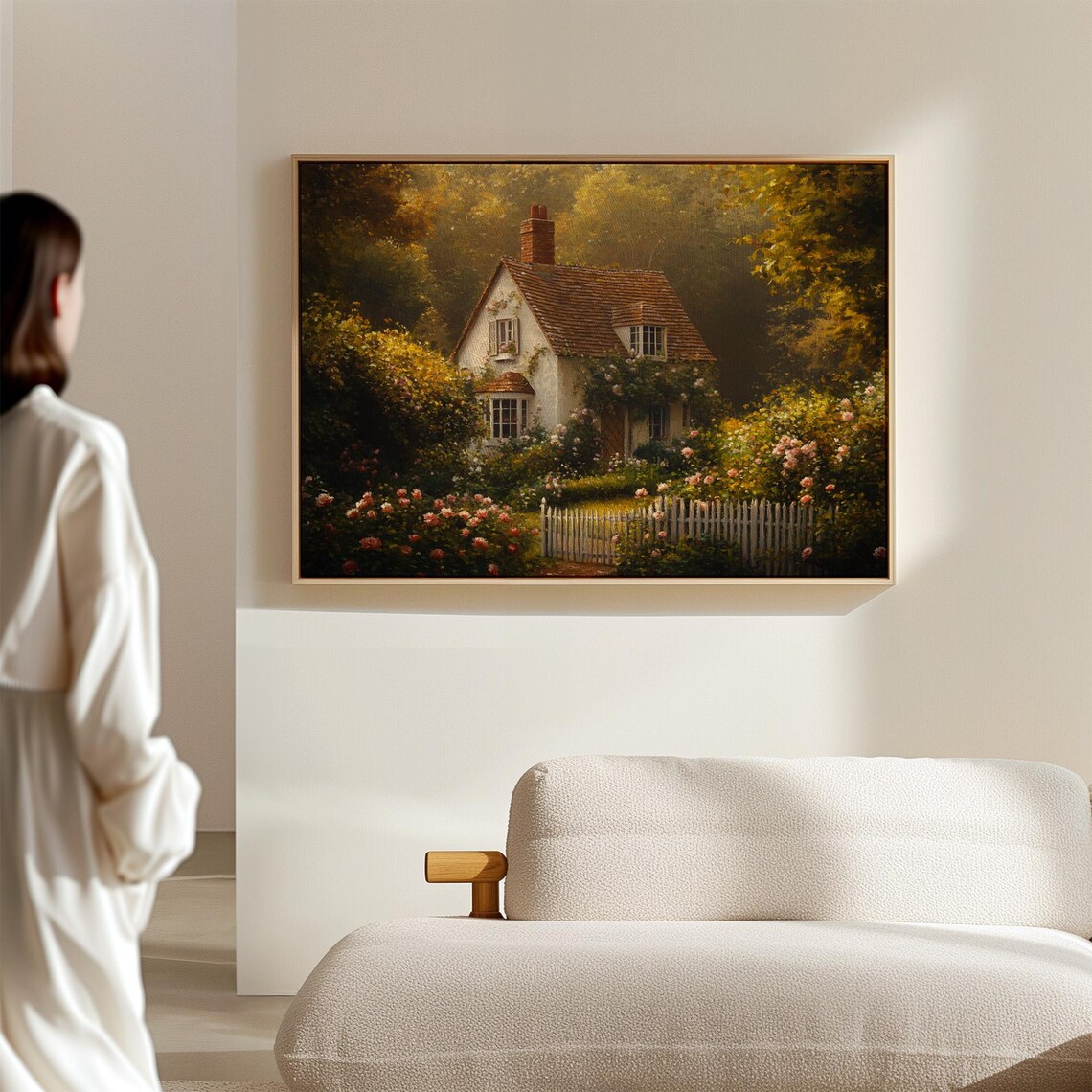 English Cottage Vintage Floral Art Print, Country Charm - Image 4