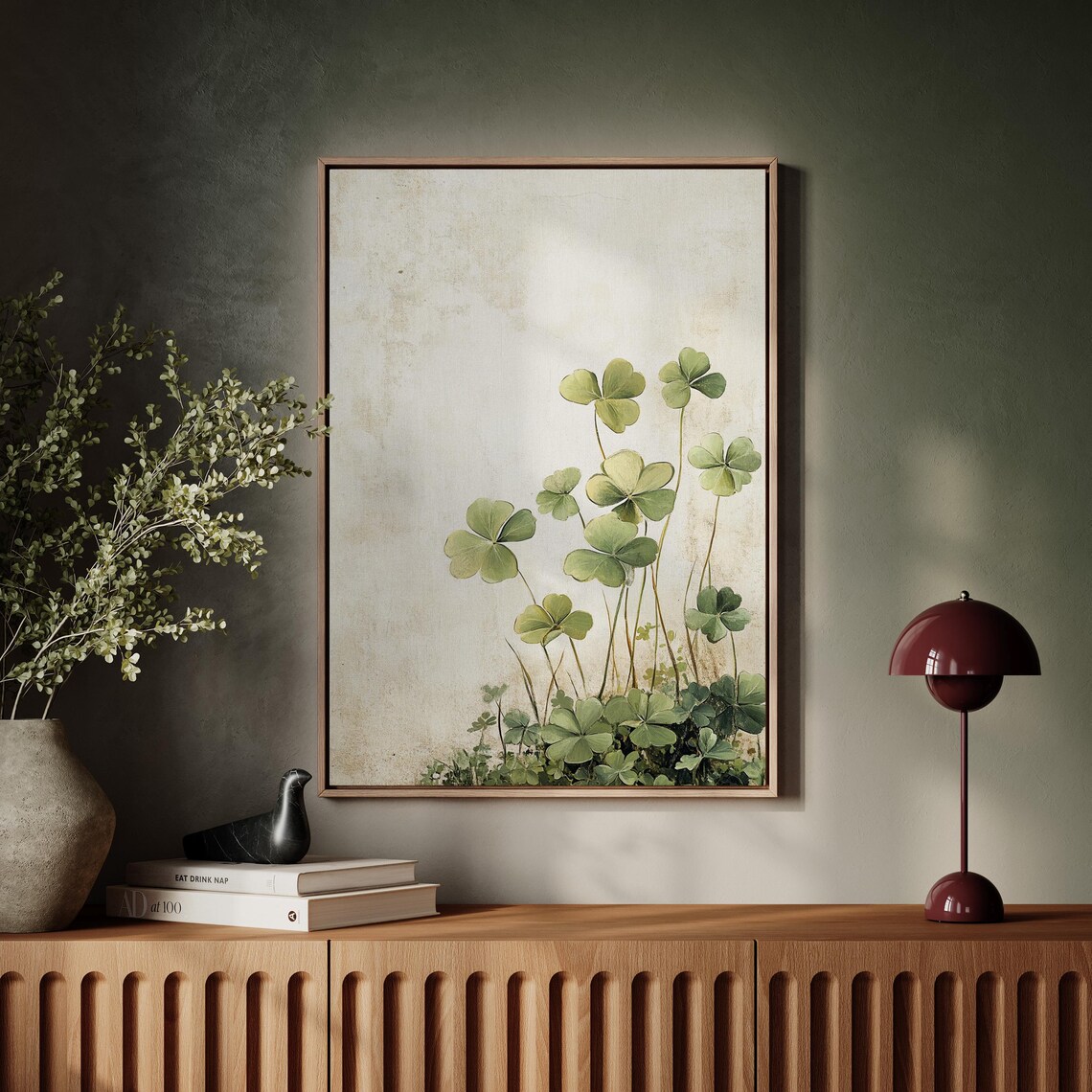 Minimalist Shamrock Wall Art, Elegant Nature Print - Image 7