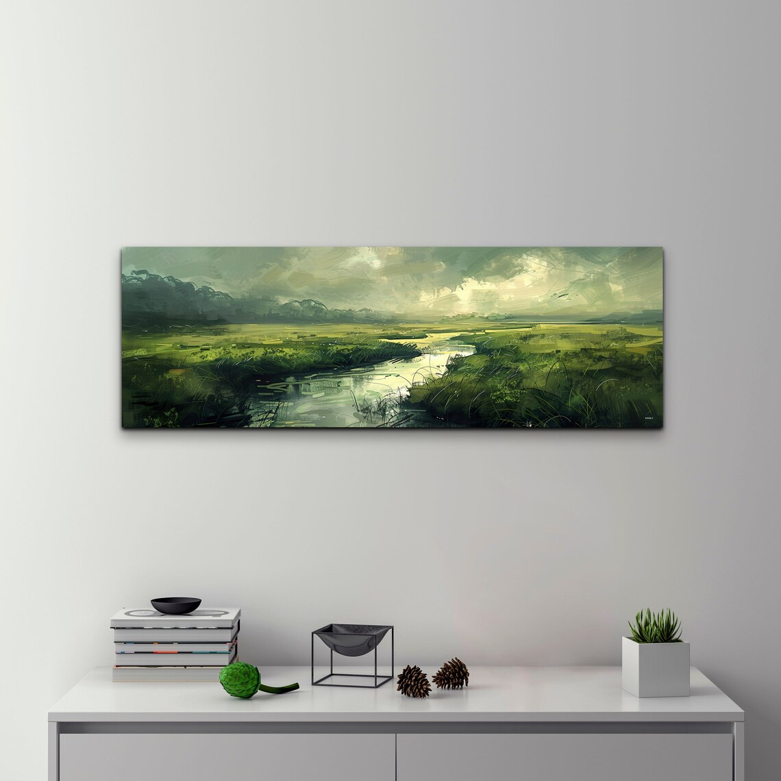 Panoramic River Landscape, Large Wall Art Print - Image 7