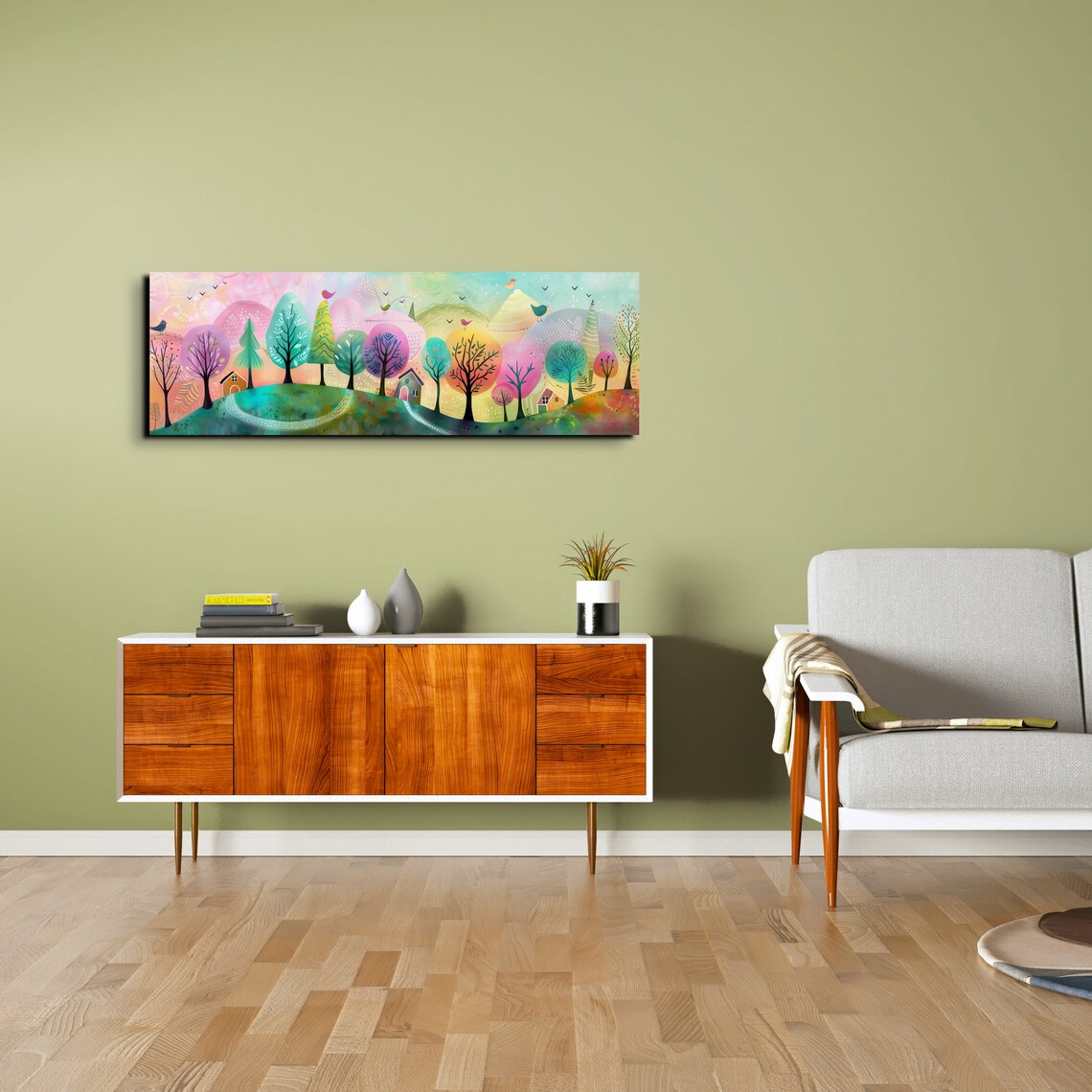 Mystical Forest Children's Nursery Art Print - Image 5