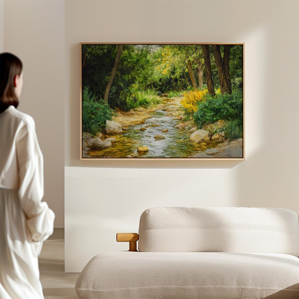 Serene Forest Stream, Peaceful Nature Landscape - Image 5