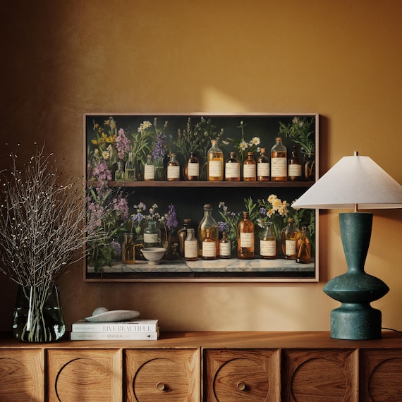 Vintage Apothecary Herbal Medicine Botanical Print