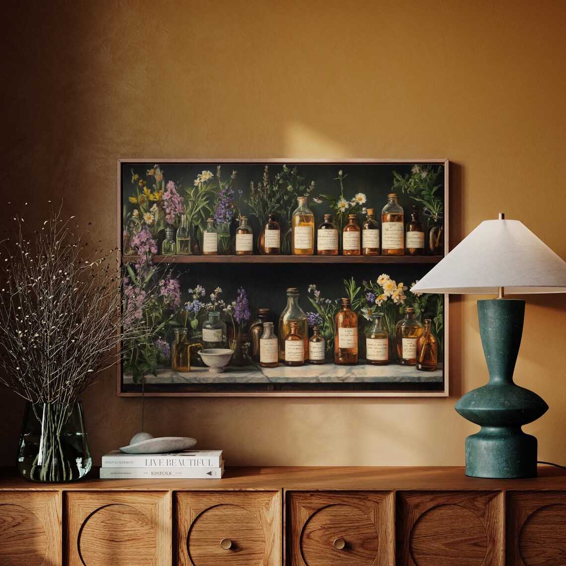 Vintage Apothecary Herbal Medicine Botanical Print